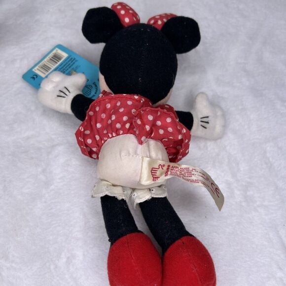 Disney Mickey Mouse and Minnie Mouse Plush Set of 2 9" By Applause - Picture 6 of 7